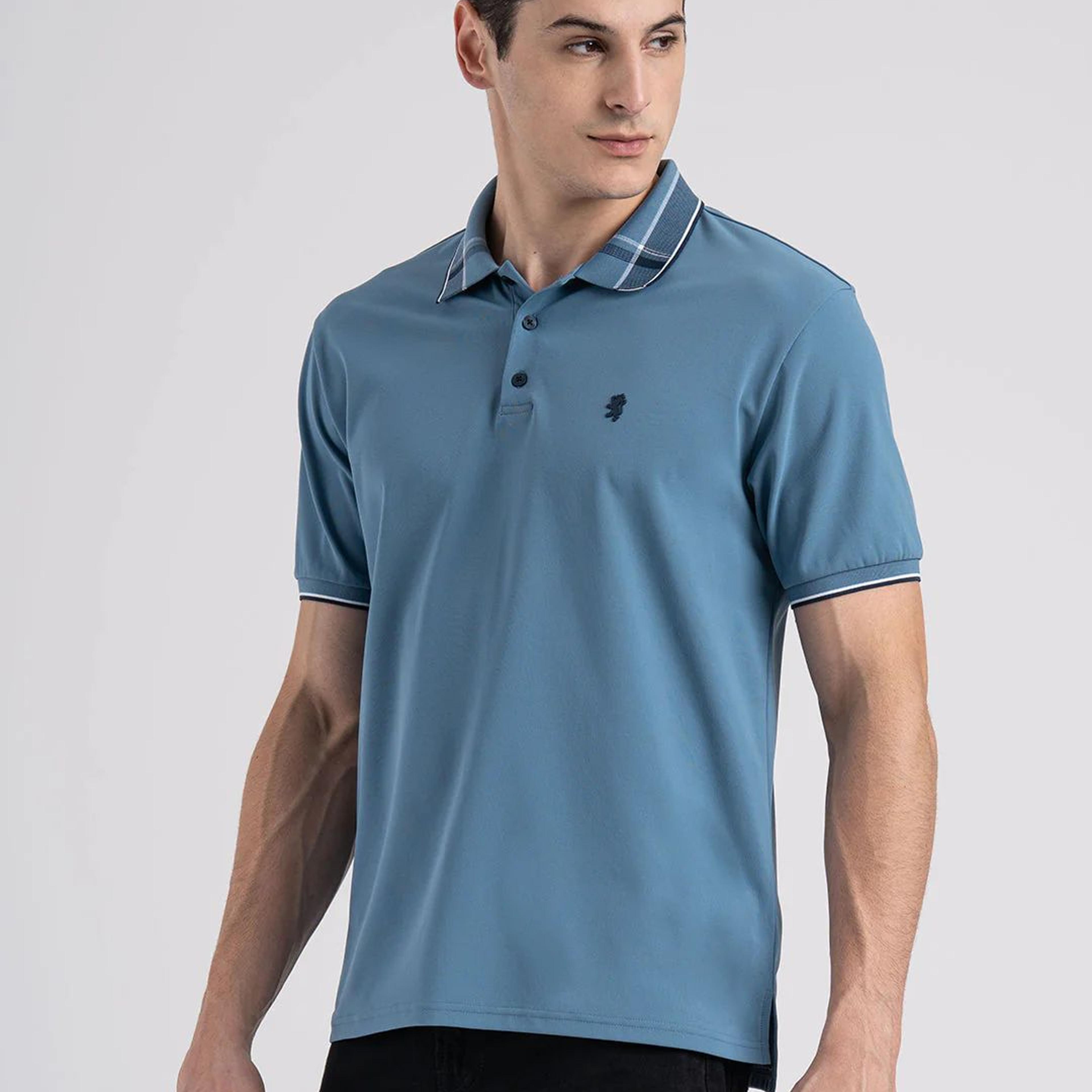 Jacquard Collar Polo T-shirt for Men | Premium Comfort | Sharp Look