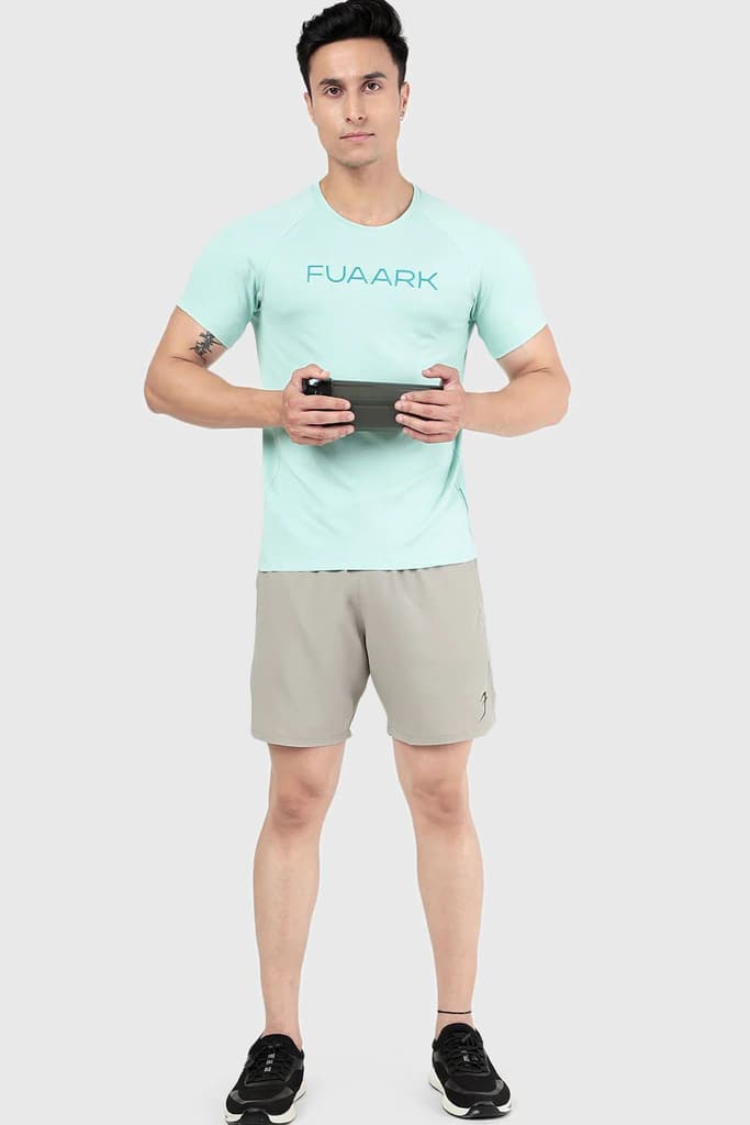 Aura Textured T-shirt Sea Green — photo 2