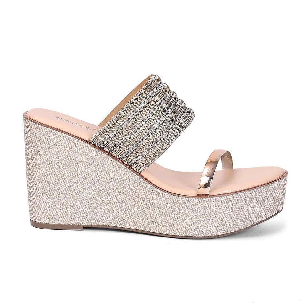 Healers STY-113 Women's Peach Casual Wedge Heeled Sandals - PARTY EDIT Special — photo 2