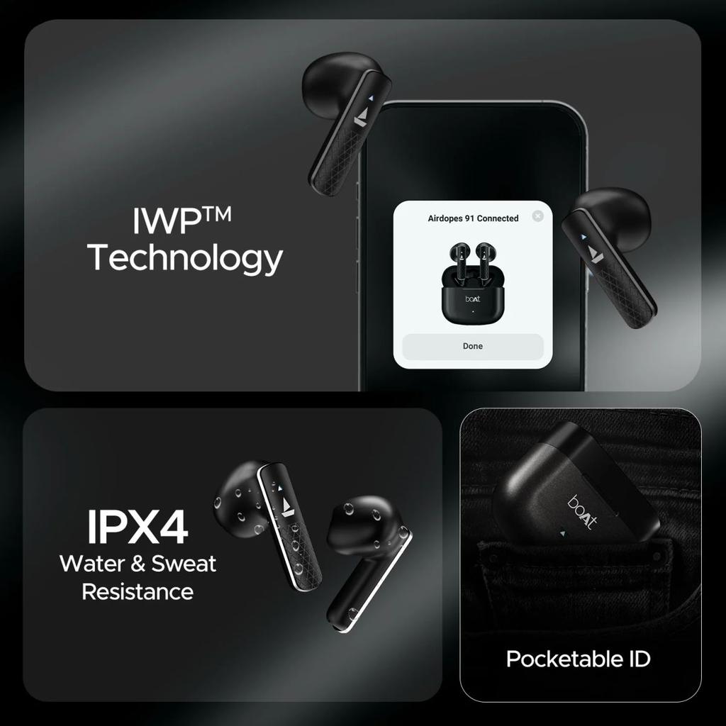 boAt Airdopes 91 Prime | Wireless Earbuds with 45 Hours Playback, BEAST™ Mode, ENx™ Technology, boAt Signature Sound — photo 7