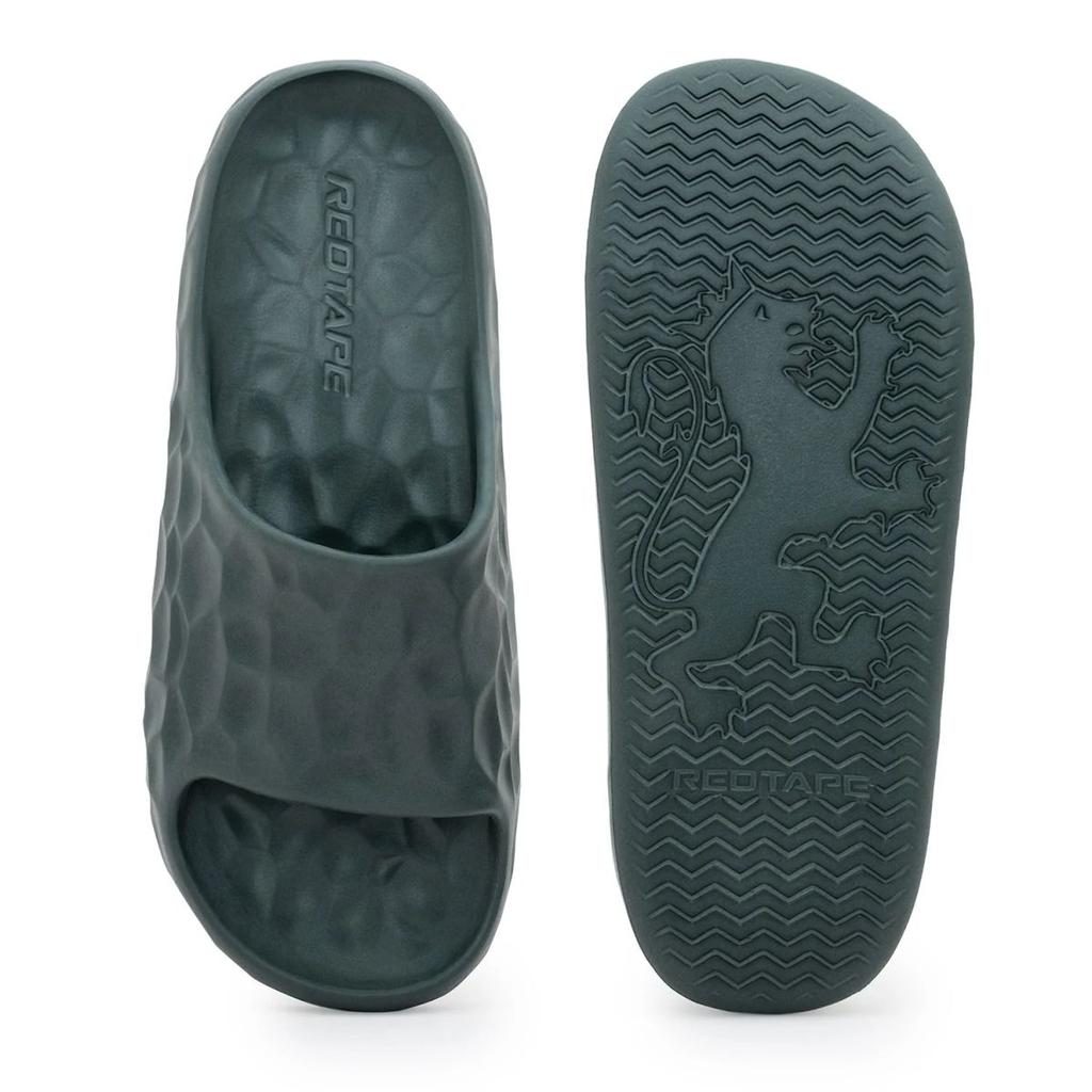 Dark Green Pool Sliders for Men — photo 5