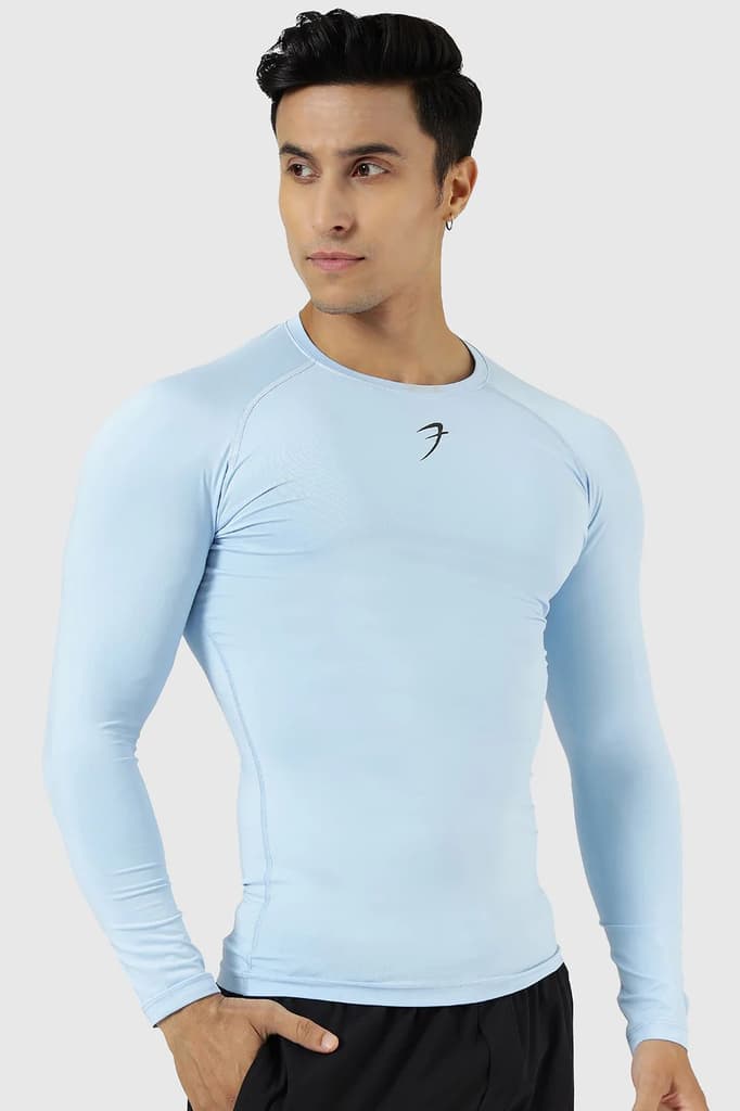 Compression Fullsleeves T-shirt Glacial Blue — S