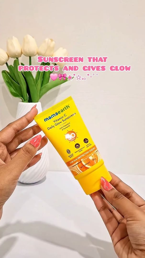 Instant Glow + SPF 50! ✨ | Mamaearth Sunscreen