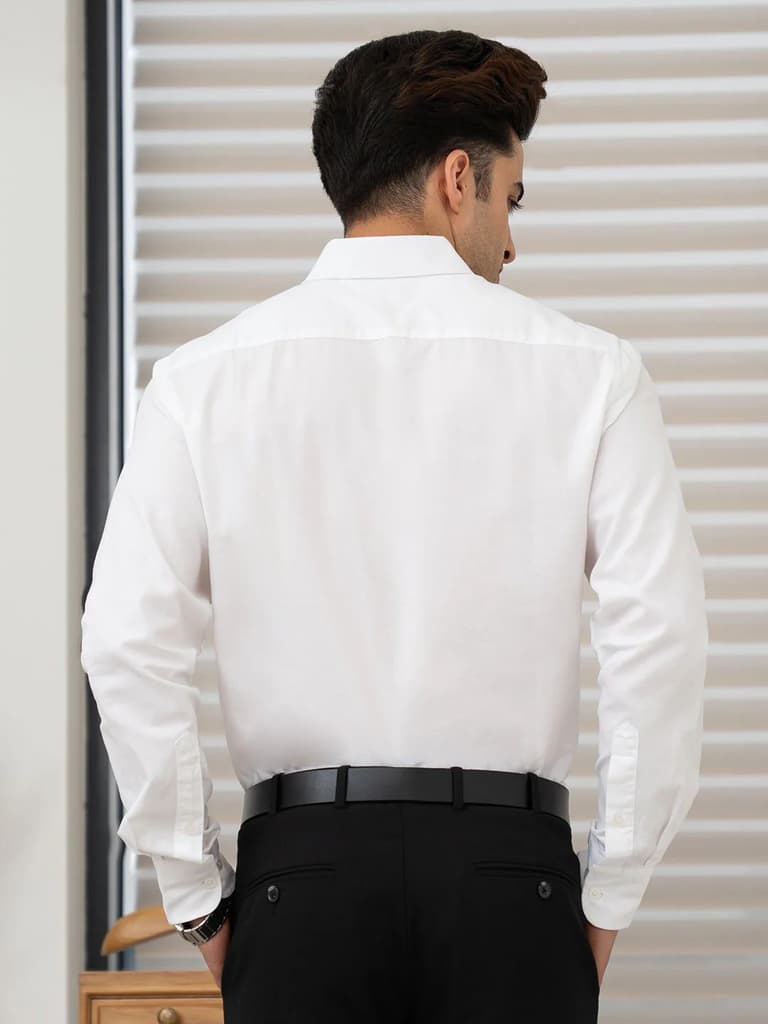 Dobby Button-Down Formal Shirt for Men | Premium & Minimalist Design — photo 3
