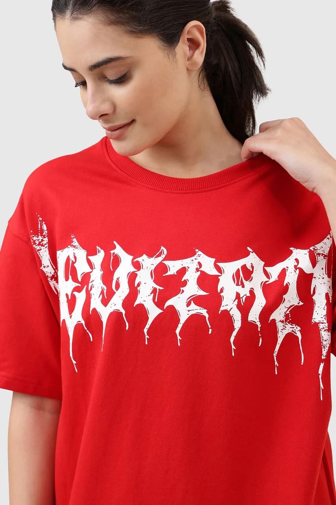Levitate Oversized T-shirt Red — photo 3