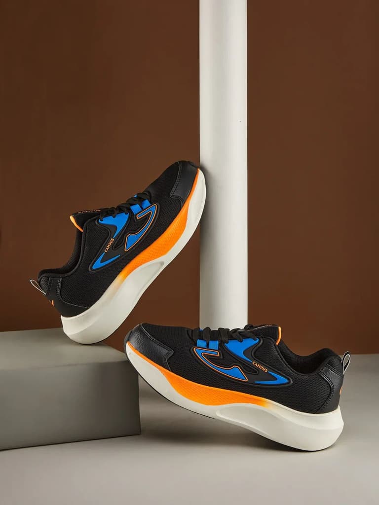 ALLIAN-CH Black Child Running Shoes