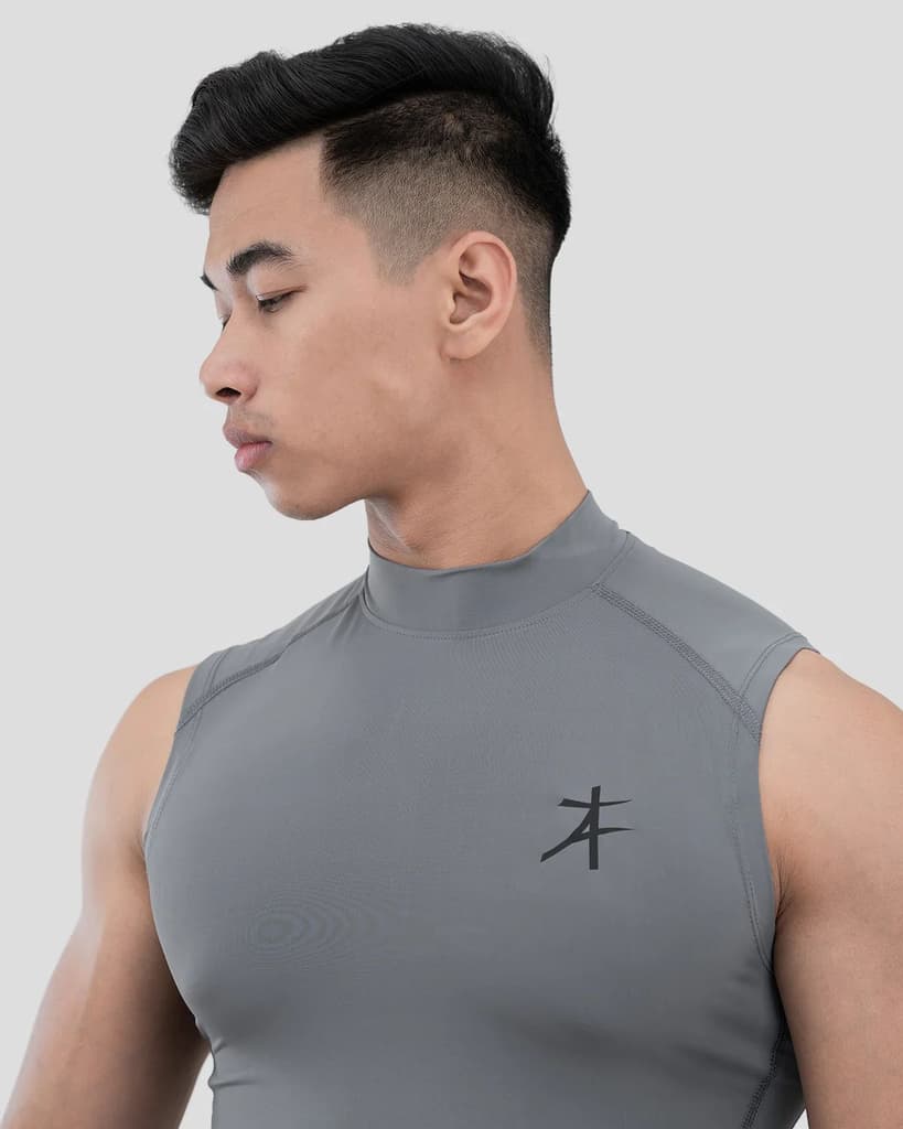 Hustle High Neck Compression Tank — photo 4