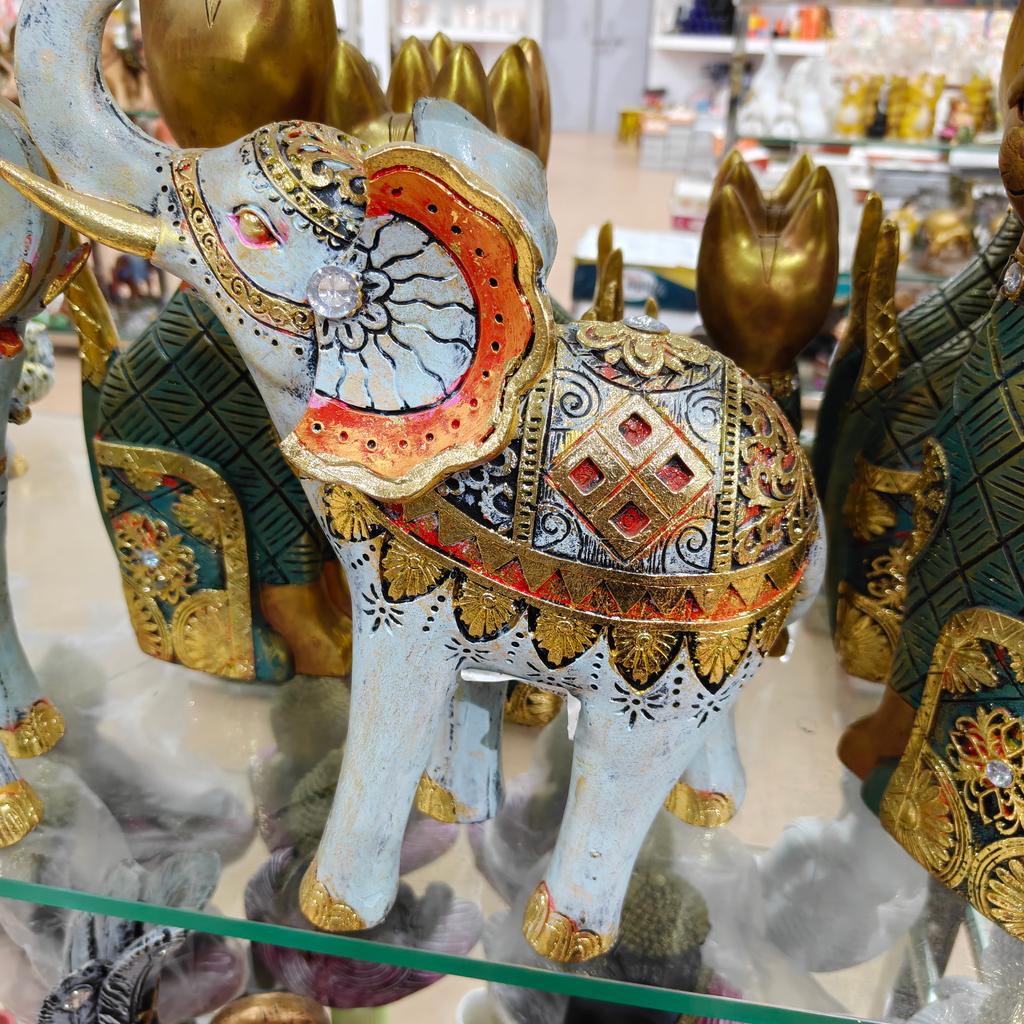 Gold Elephant Statue | Decorative | Gold | Brown