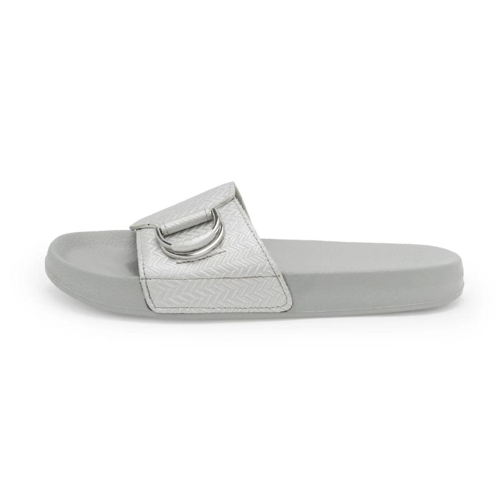 Womens Sliders in Light Grey | Casual Pool Sliders — photo 3