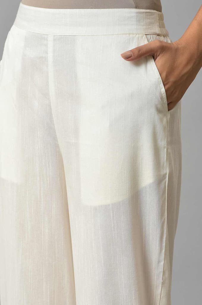 White Gathered Culottes — photo 7