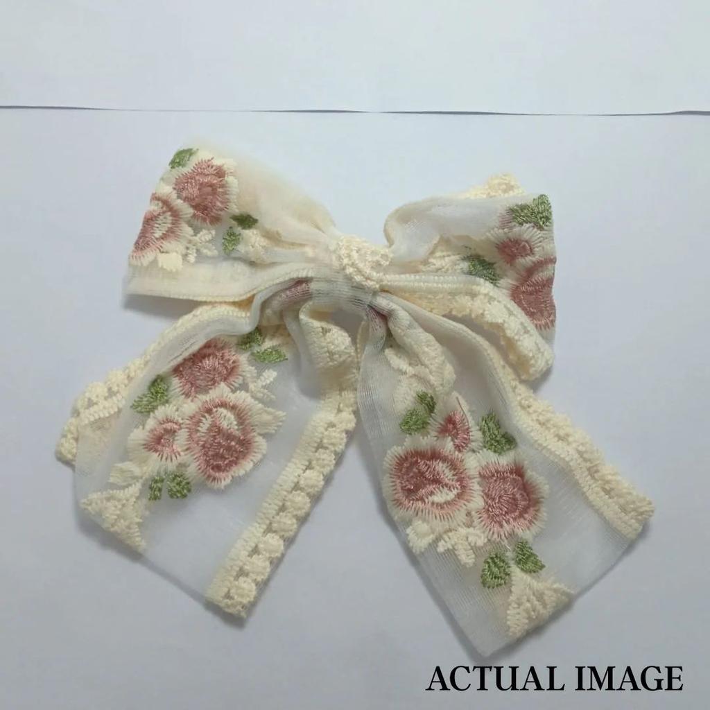 Elegant Lace Bow Hair Clip – Soft, Breathable n Stylish — photo 5