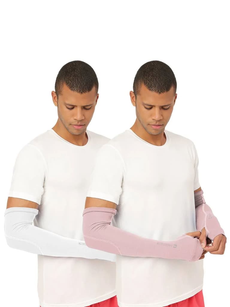 Unisex White Arm Sleeves (Pack of 2) — photo 15