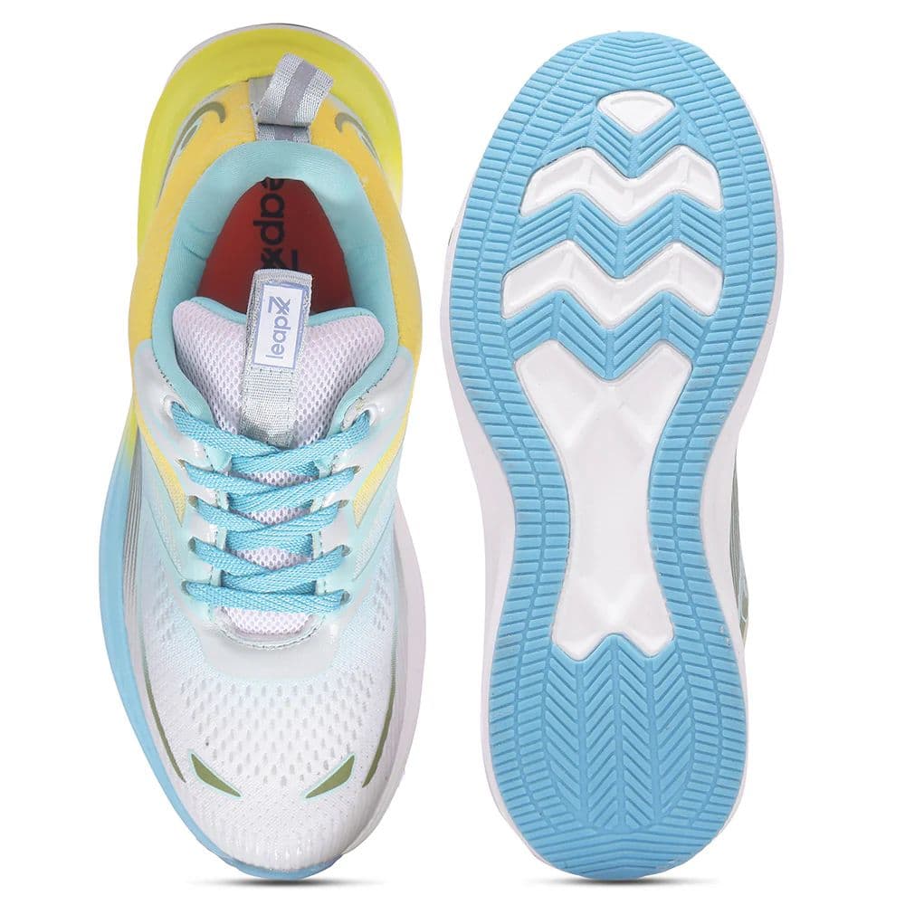 Leap7x SINESTAR-E Teal Blue Sports Lacing Running Shoes For Women By Liberty — photo 6