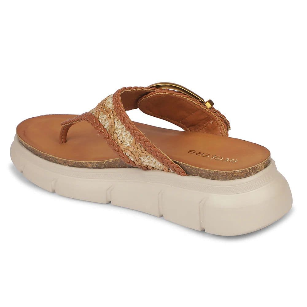 Healers ZQ-HDLT-01 Everyday Comfort Tan Casual Slip-on Slippers for women by Liberty — photo 3