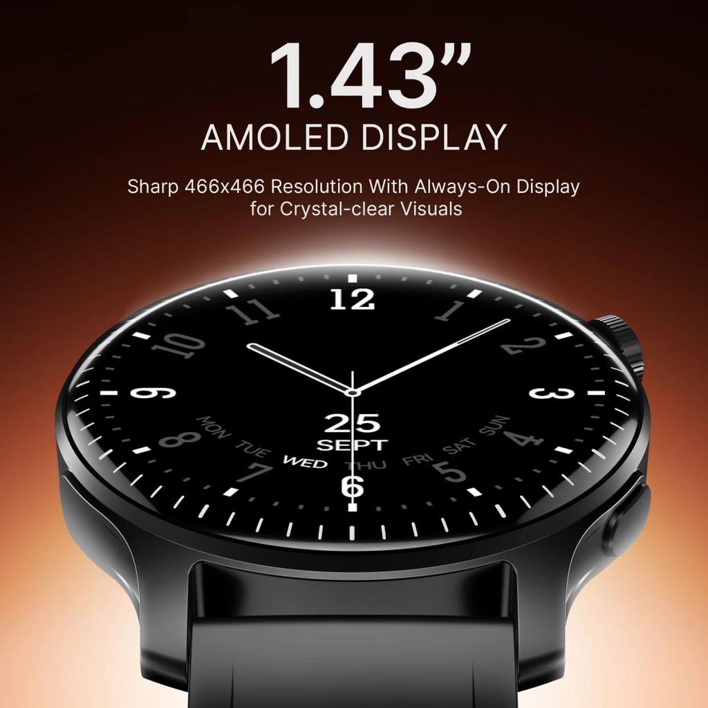boAt Ultima Summit | Smartwatch with 1.43" AMOLED Display, Cloud Watch Faces, Emergency SOS, Functional Crown — photo 7