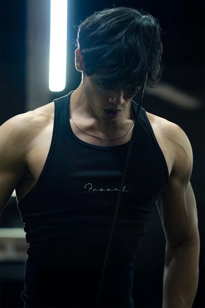 Ribbed Tank Black — S