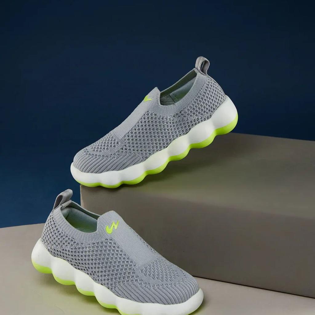 TOON KIDS Grey Kids Walking Shoes
