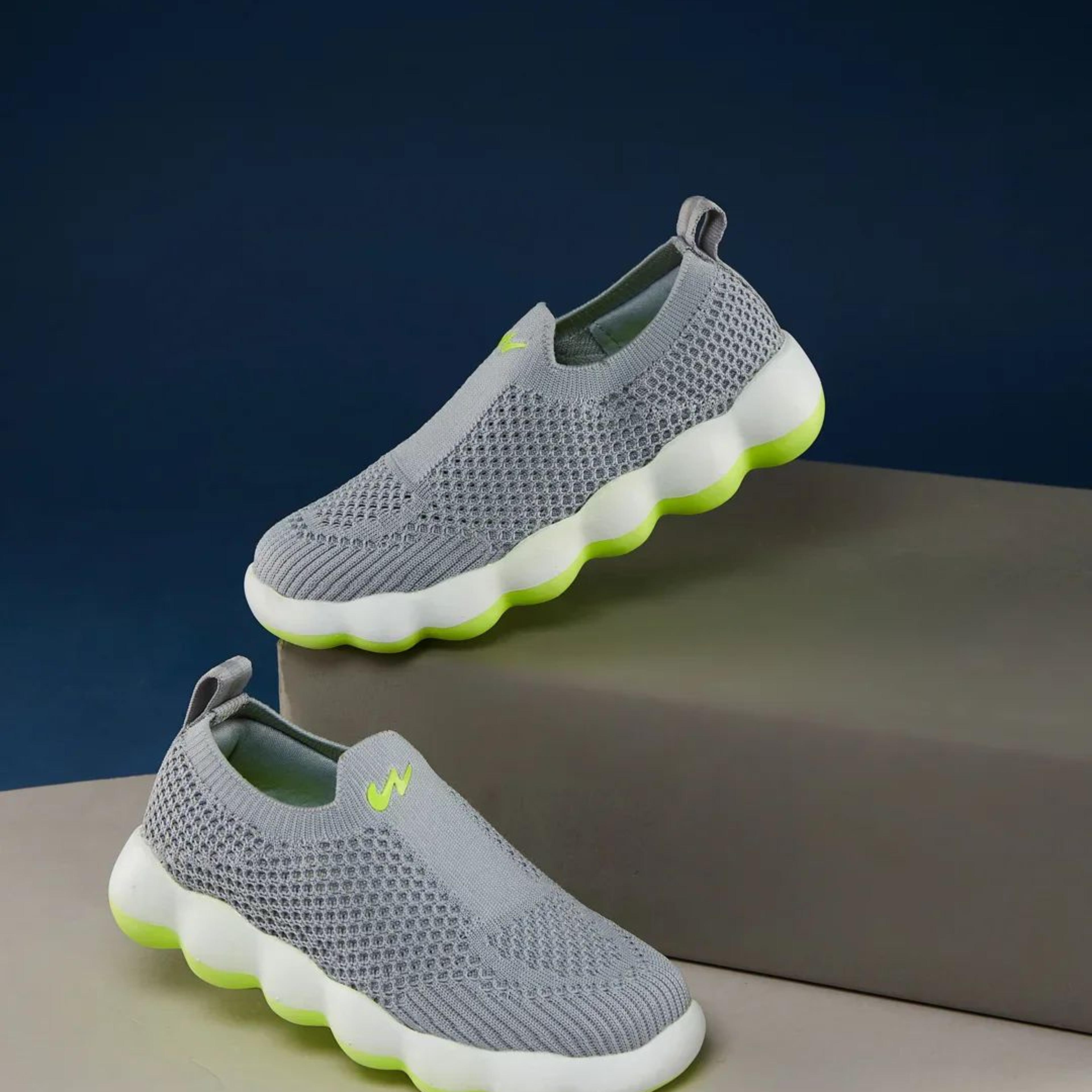 TOON KIDS Grey Kids Walking Shoes