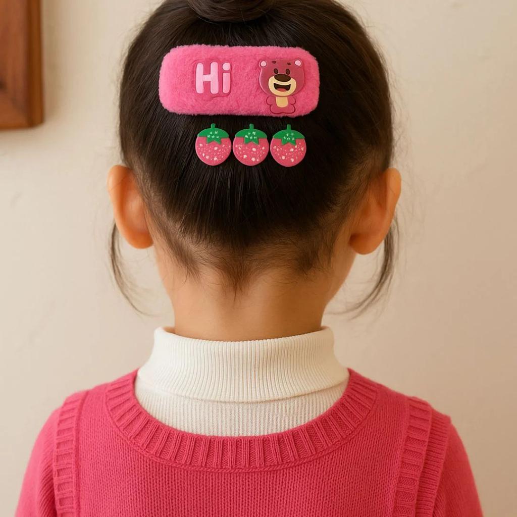FuzzyFun Baby Girl Hair Clip Sets – Soft n Cute Animal n Flower Hair Accessories — photo 2
