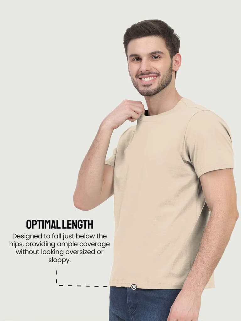 Organic Cotton solid T-shirt for men - Pack Of 2 — photo 5