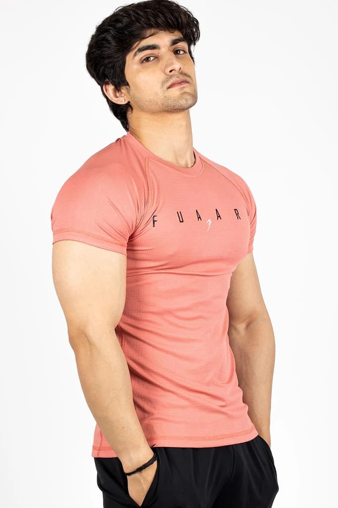 Checks T-shirt Pink