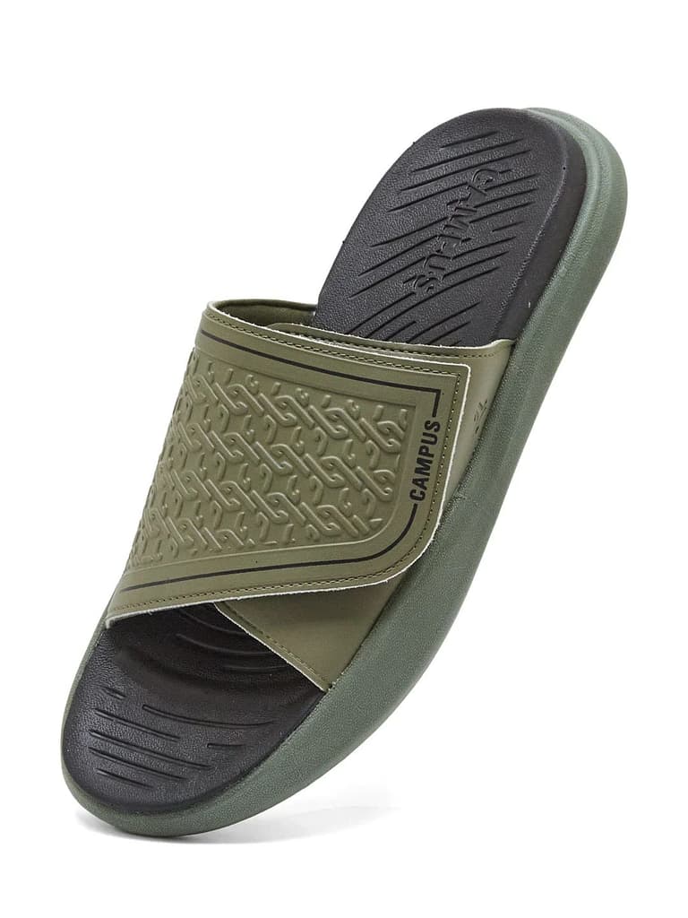 SL-481 Olive Men's Slides — photo 3