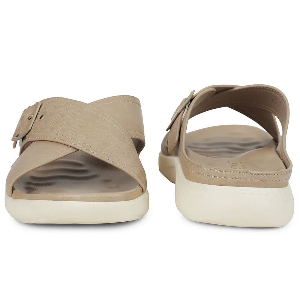 Healers Cream Casual Flat Sandal For Women ZQ-DM-02 By Liberty — photo 6