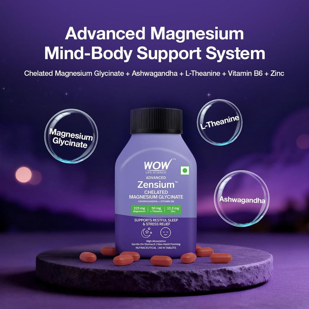 Zensium Chelated Magnesium Glycinate Enhanced Calmness & Daily Balance