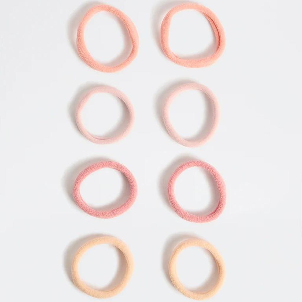 Westside Accessories Pink Ombre Hair Ties - Pack of 8