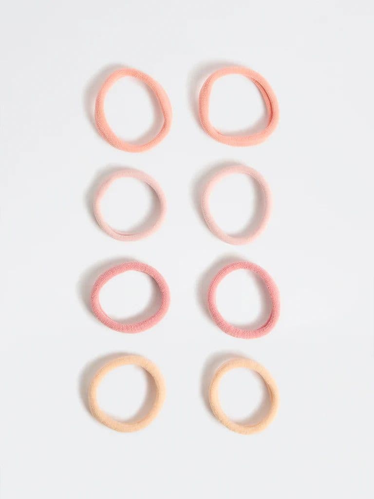 Westside Accessories Pink Ombre Hair Ties - Pack of 8