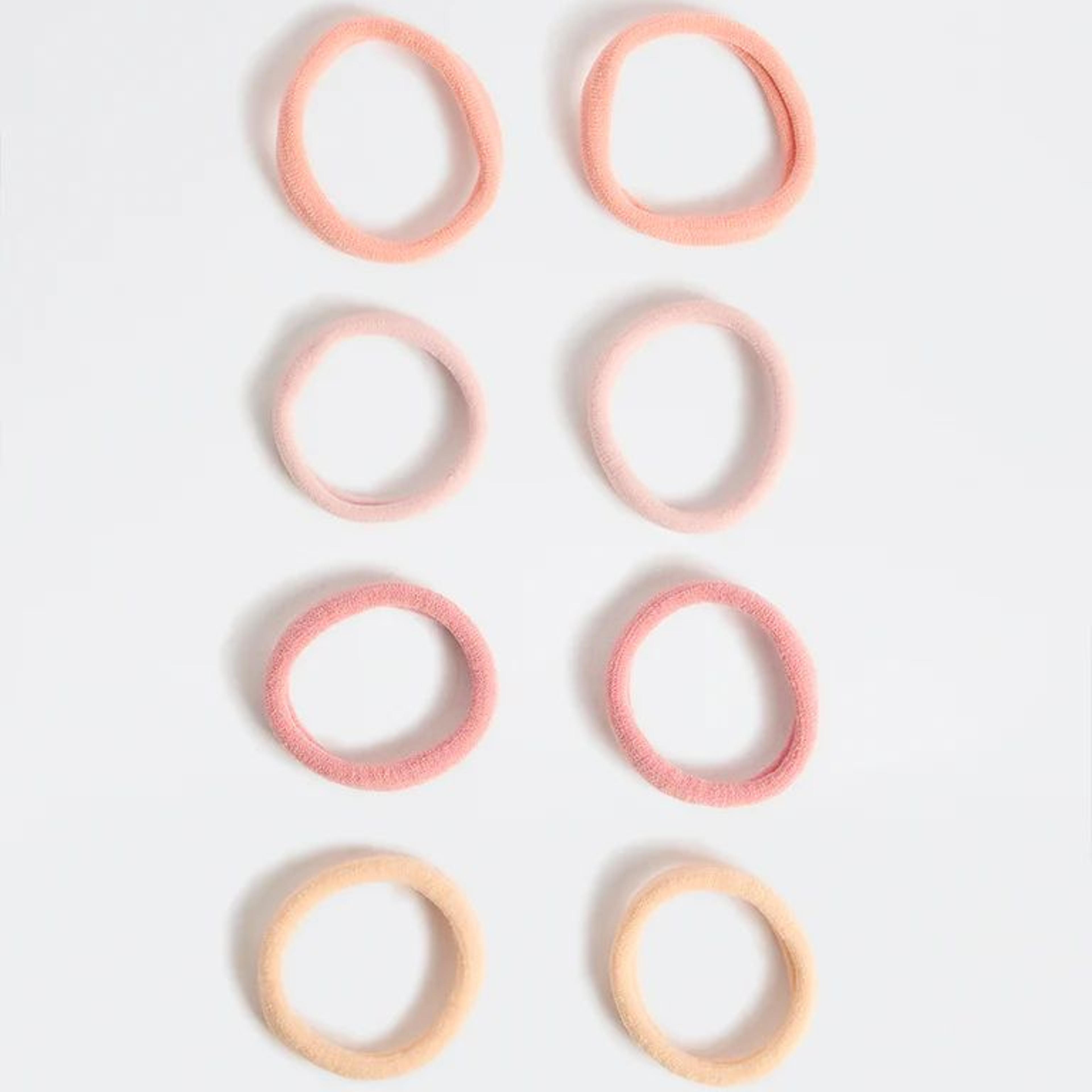 Westside Accessories Pink Ombre Hair Ties - Pack of 8