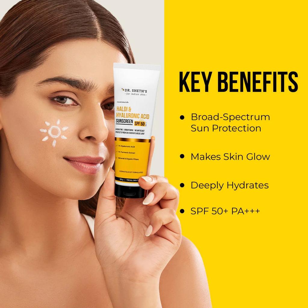 Haldi & Hyaluronic Acid Sunscreen - 125g