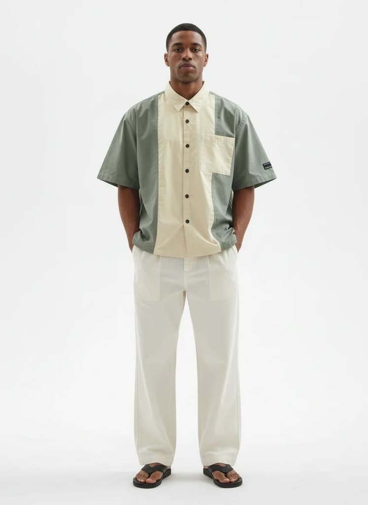 Colourblocked Casual Shirt // 001 — photo 5