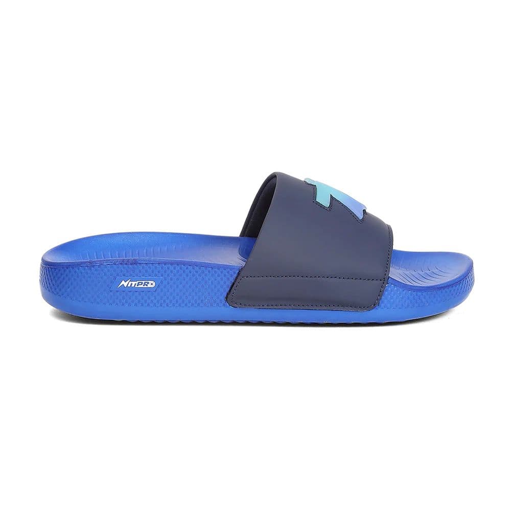 Leap7X NITWALK-30 Men's Navy Blue Slides - Lightweight Nitro Sole with Molded EVA Comfort — photo 2