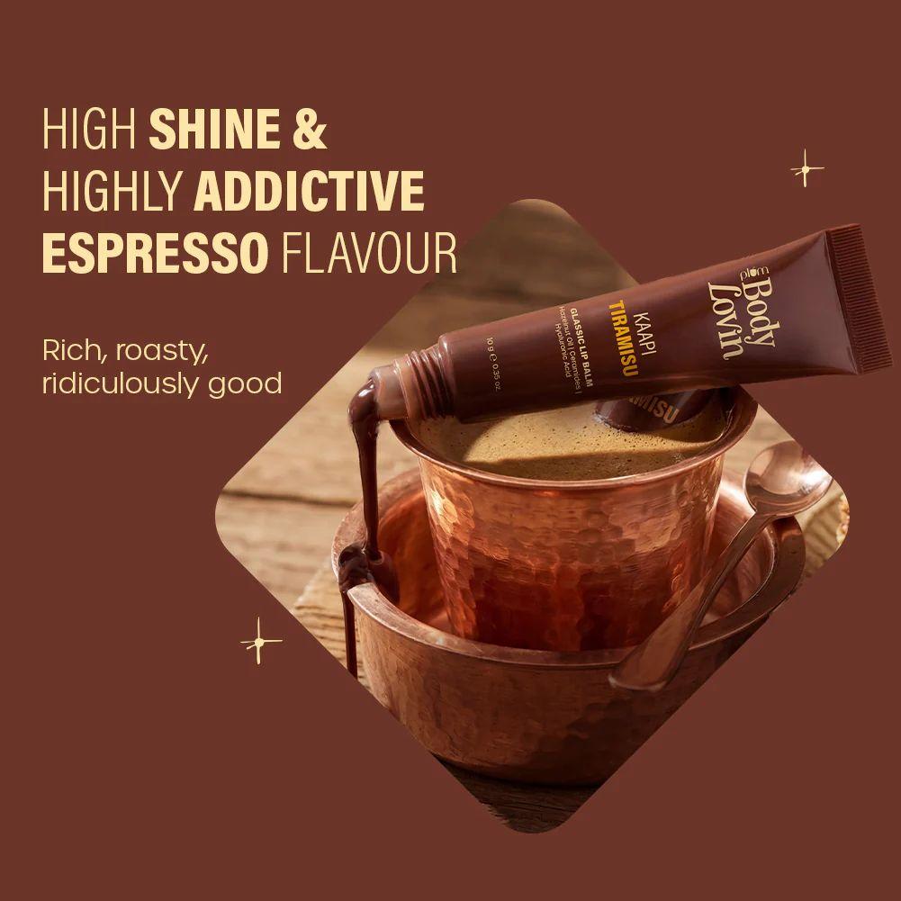Kaapi Tiramisu Glassic Lip Balm by BodyLovin'