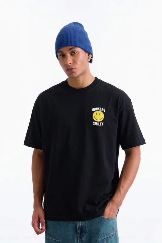 Bonkers x Smiley Originals 100% Supima Cotton Oversized T-shirt — photo 9
