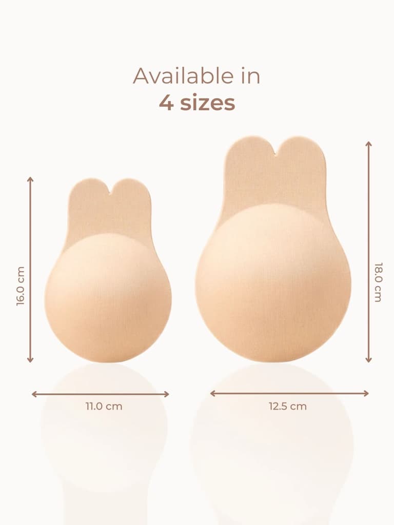 Reusable Adhesive Bunny Ups – Rabbit Ear Lift Design, Non-Adhesive Nipple Zone, Extra Lift Support — photo 4