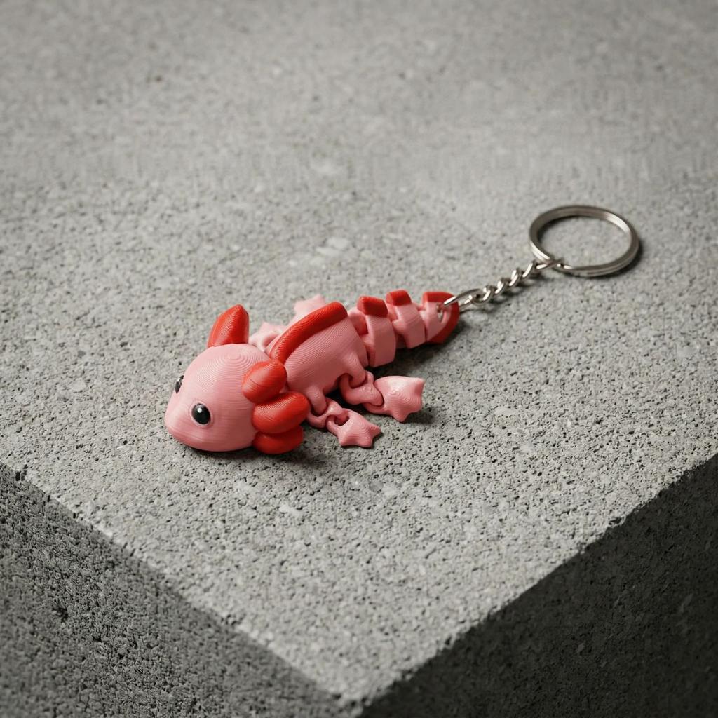 Axolotl Keychain