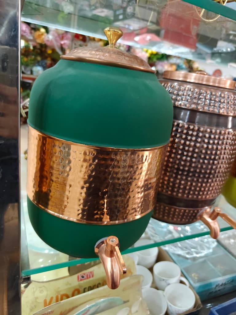 Green Glass Vase | Handmade | Glass | Decorative