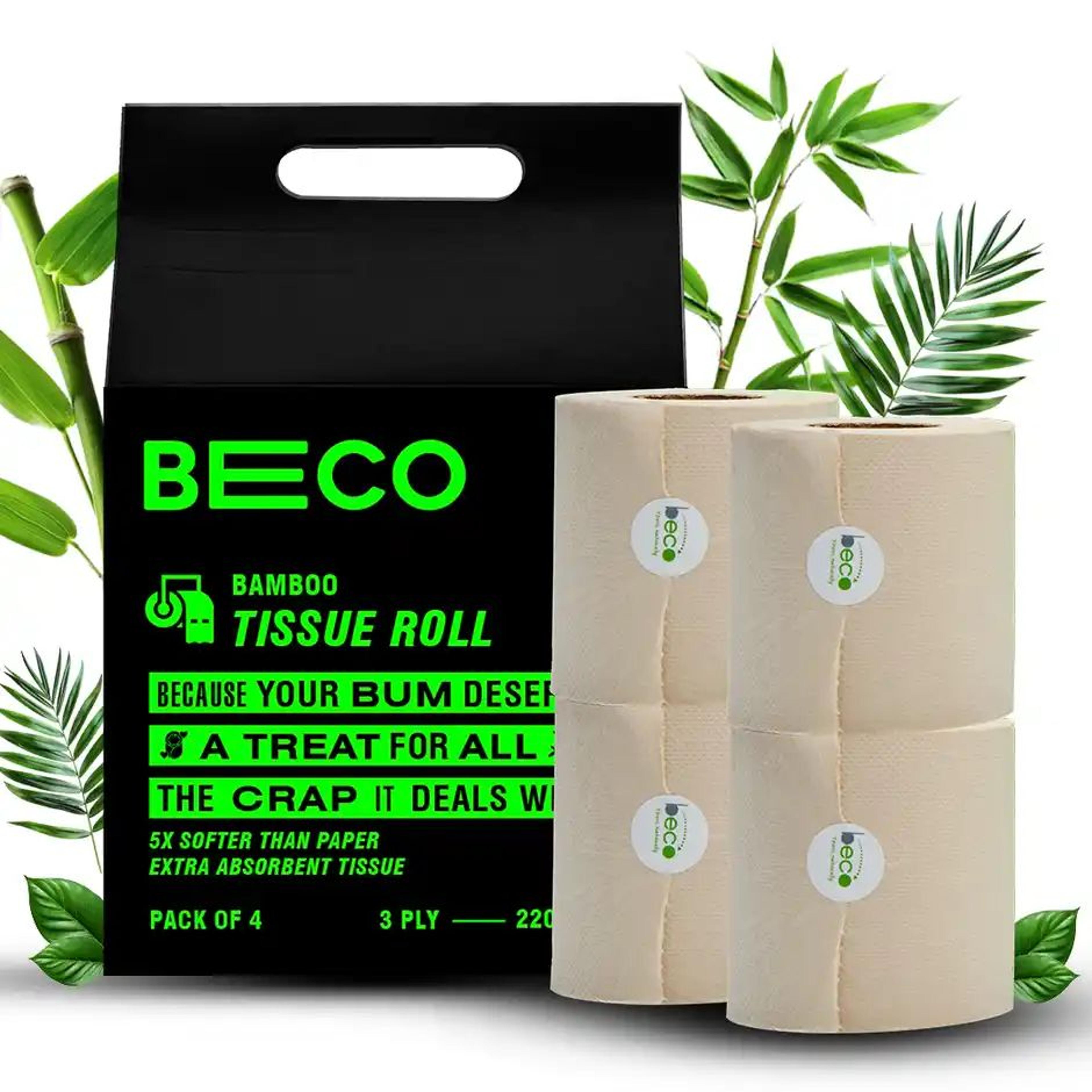 Beco Toilet Tissue Paper Roll - 3 ply - Ecofriendly