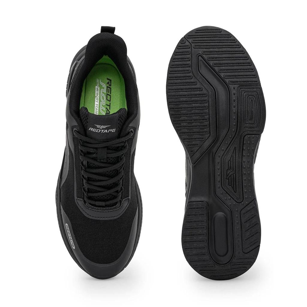 Athleisure Sports Shoes for Men in Black | Low-Cut Shoes. — photo 5