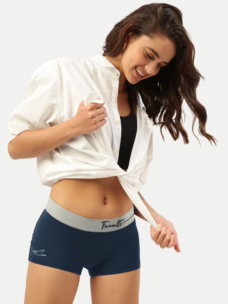 Women's Micro Modal Boy Shorts with Cult Waistband (Pack of 1) — photo 16