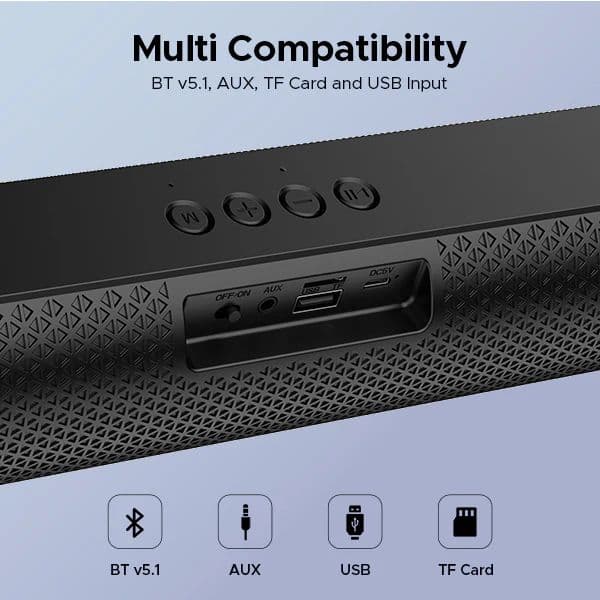 boAt Aavante Bar 490 | 10W Bluetooth Soundbar, 2.0 Surround Sound, Extended Wireless Range, Multi Compatibility — photo 5