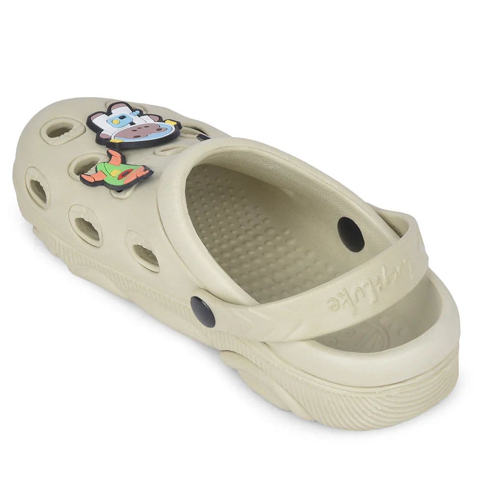 Lucy & Luke Beige Slingback Clogs For Kids LPMXT-K834 By Liberty — photo 5