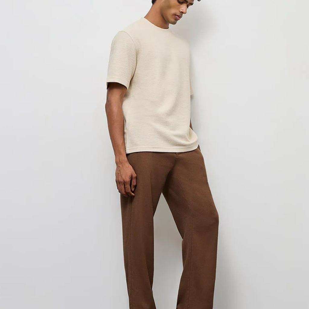 ETA Dark Brown Relaxed-Fit Mid-Rise Cotton-Blend Chinos