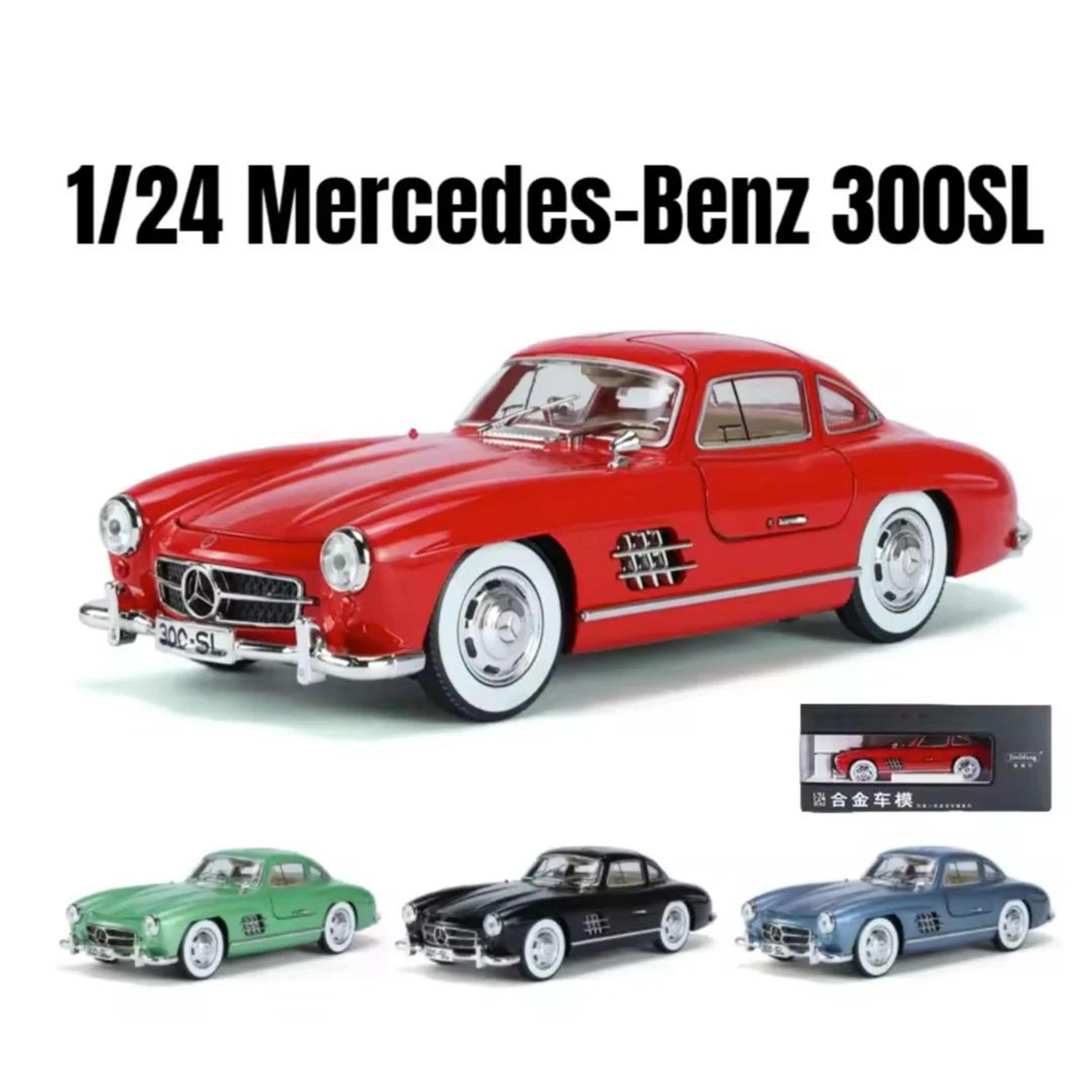 Merc-Benz 300 SL “Gullwing” Die-Cast Model Car – 1:24 Scale Metal Replica