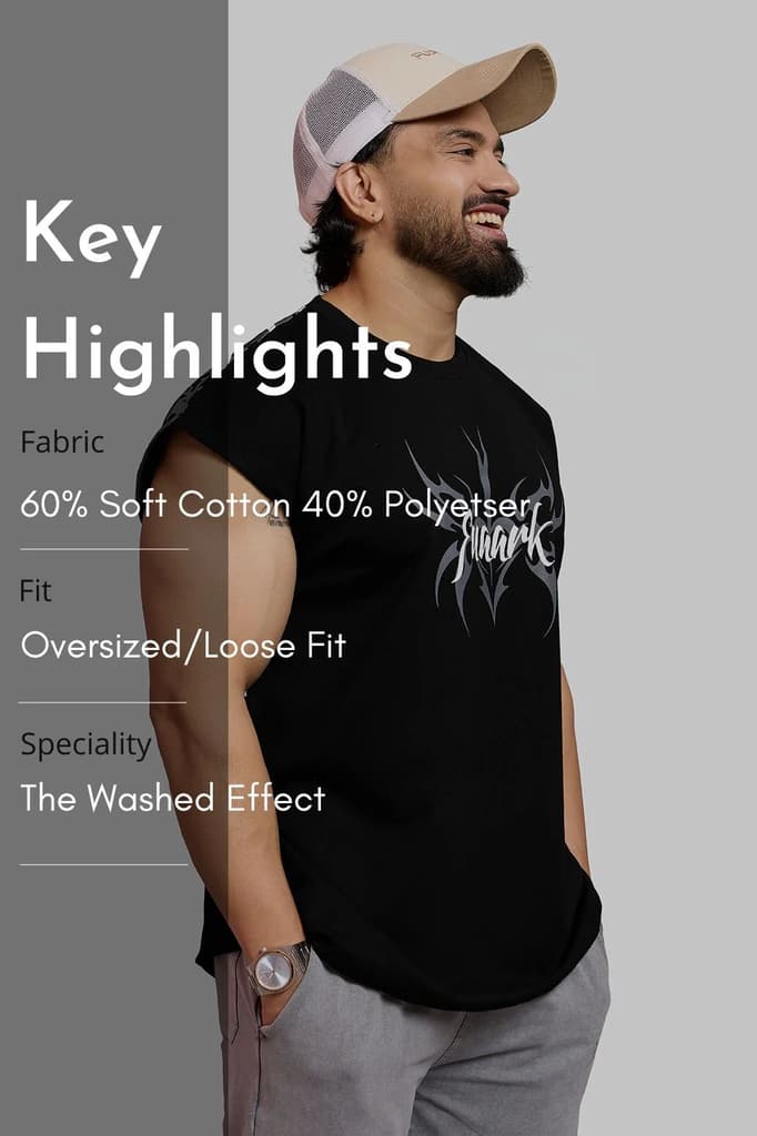 Grim Capsleeve Tank Black — photo 8