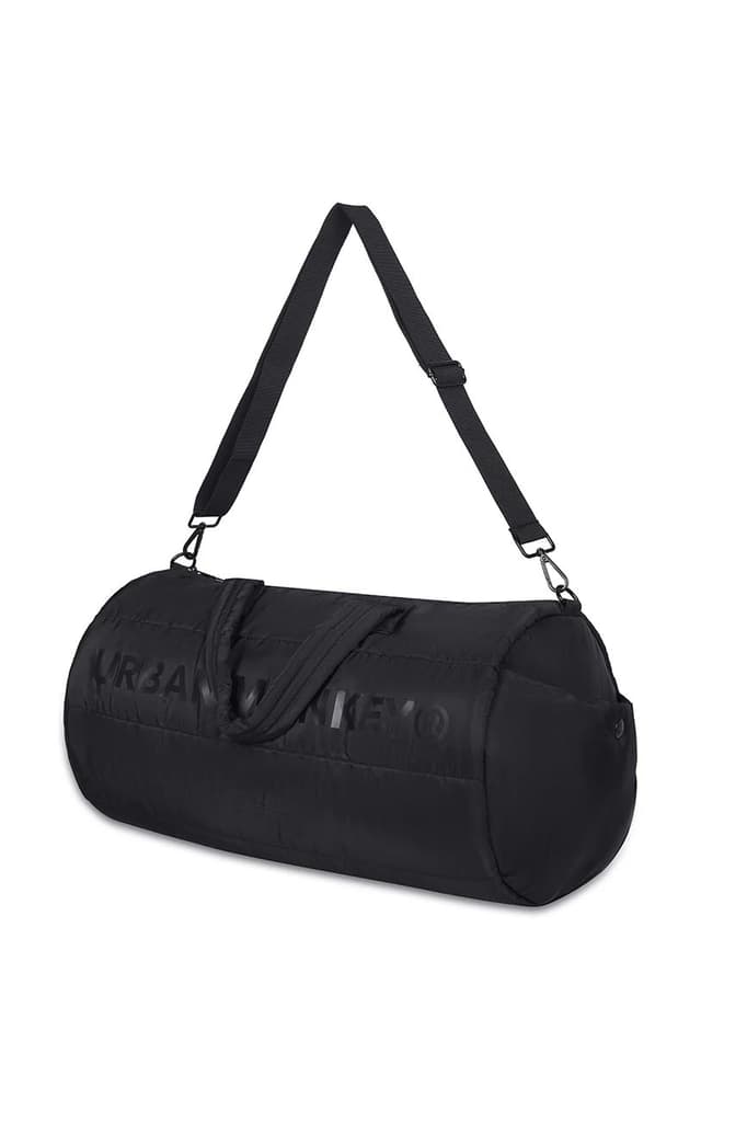 Puffer Duffle Bag // Black On Black