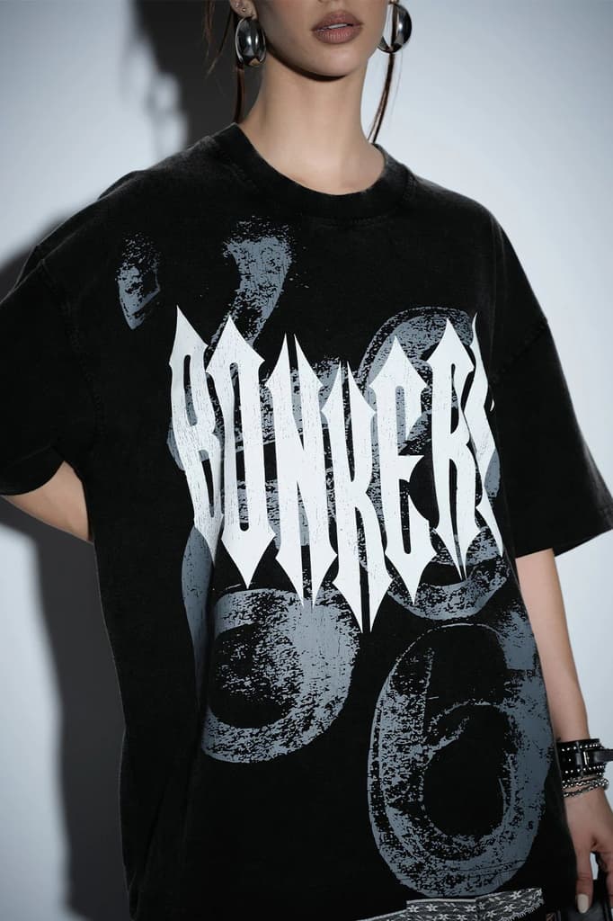 Gothic Spikes Oversized T-shirt — photo 3