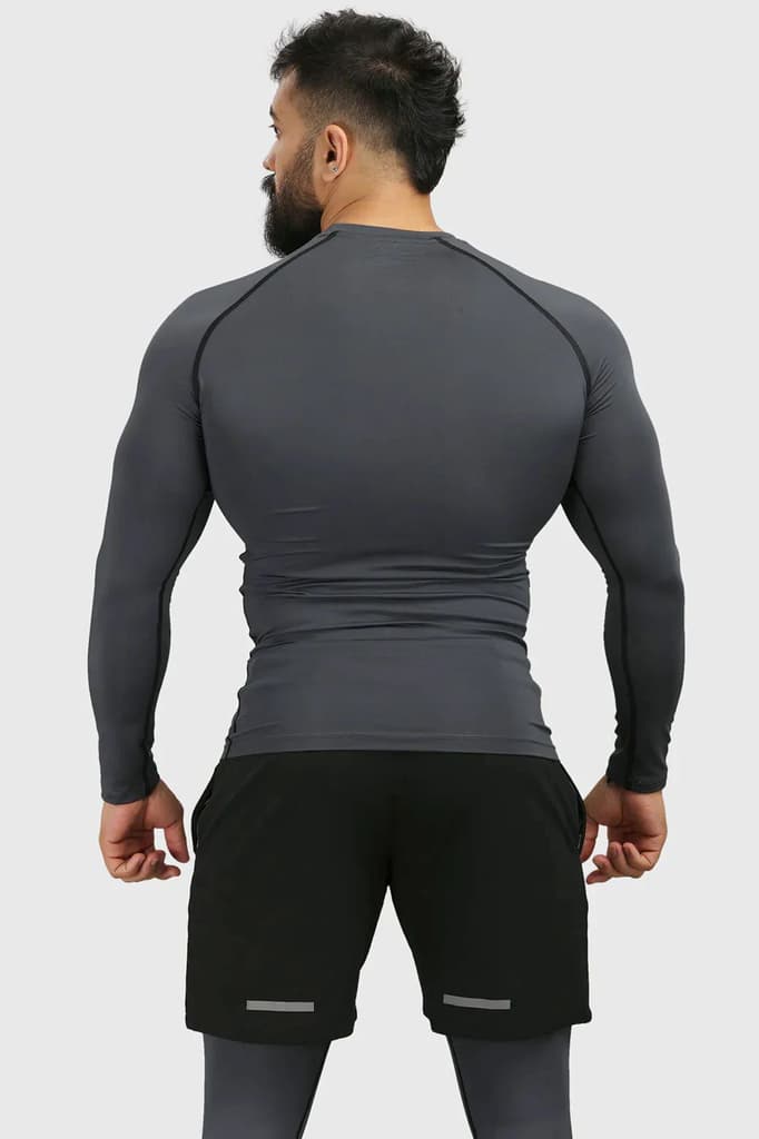Compression Fullsleeves T-shirt Grey — photo 6